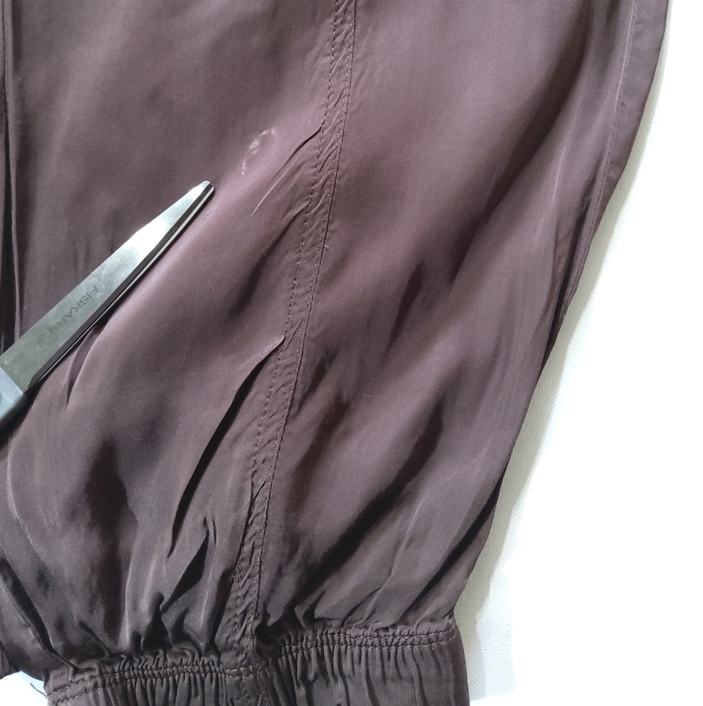 Aerie Track Pants Womens Large Brown Drawstring Lightweight Comfort Loungewear - Picture 4 of 4